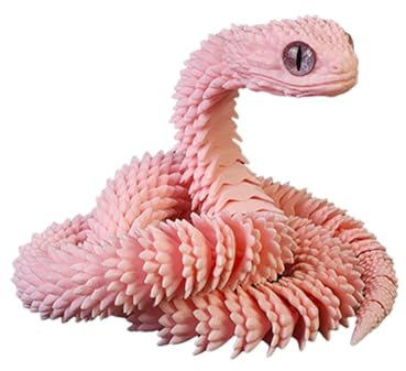 Generisch Gelenkschlangenmodell, gedruckte Gelenkschlange - -Tiermodell-Ornamente,Kreatives Desktop- -bewegliches Schlangendekor-Sensorspielzeug für, Kinder und Erwachsene