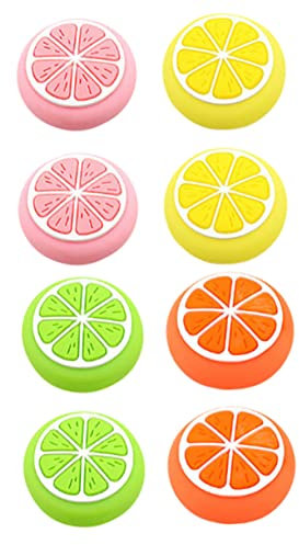 HOMSFOU 8 Pezzi Copertura Protettiva Del Joystick in Silicone, Cappuccio Impugnatura Joystick Antiscivolo Per Gamer, Set Per Controller Effetto Decorativo, Comfort e Sensibilità Nel Gioco