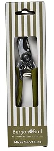 Burgon & Ball Collectors Olive Micro Secateurs