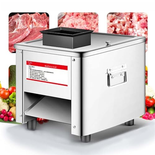 Commercial Meat Cutting Machine, 330Lbs/H Electric Meat Shredder, Stainless Steel Cutter for Lamb, Beef, Chicken - Ideal for Restaurants and Supermarkets