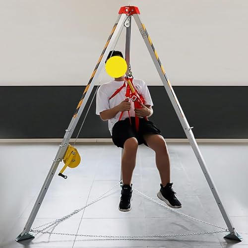 Heavy Duty Sewer Lifting Tripod with Integrated Fall Arrest System for Manhole and Tunnel Rescue Operations