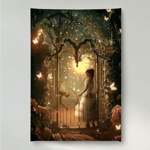 YEYUMEOZ 5D Diamond Painting Mujer, Mariposa Pintura de Diamante Adultos, DIY Cristal Diamante Painting, Kit de Arte de Mosaico, Ideal para Principiantes, Para Decoración De Hogar, Regalo PjY3169 L-9