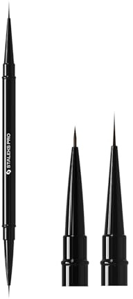 STALEKS PRO by Natury Nails Eyeliner-Pinsel, doppelseitig/spitz, Liner 7 mm, Liner 10 mm, Nail Art Expert, (NBE 01/03)