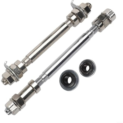 Oniissy Mountain For Bike Achsen-Set Vorne Hinten Schnellspanner Mit 6000 Series Kugellagern Für 6-8 Gang Naben, Stahlachse Werkzeuge Für Vorne Und Hinterrad (F+R Mit Lager)