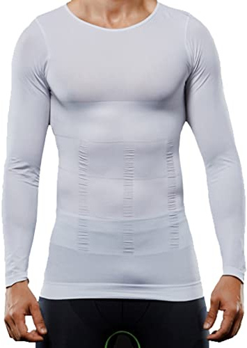 TTDGYYXW slimmade linne ärmar med kompression - magkontroll shapewear hö undertröjor - träningskropp