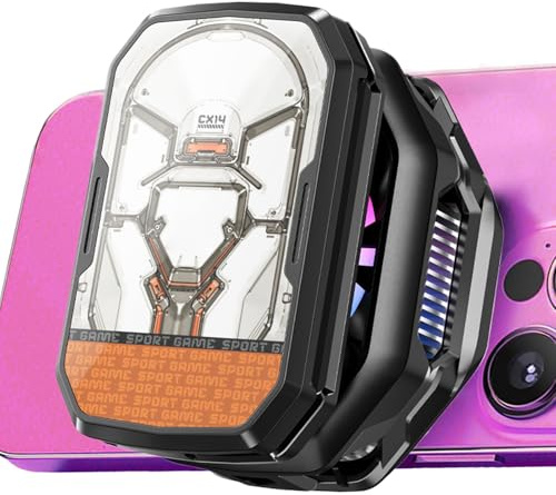 Ventilatore Raffreddante Per Telefono, Radiatore Magnetico Portatile, Radiatore Ricaricabile Smartphone, per Viaggio Ufficio Comodino Casa Streaming e Videochiamate