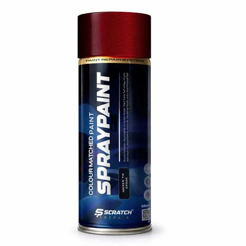 Scratch Repair - Cardinal Red Magno Metallic Hyacinth Red-Met Suitable for Mercedes Vehicles Aerosol Spray Paint | Fast Drying | Perfect Colour Match | Professional Finish