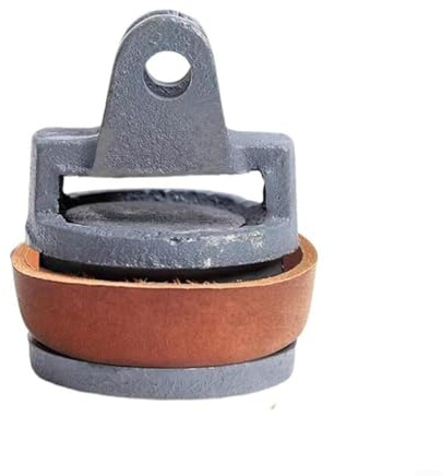Cast Iron Hand Pump, Replacement Piston with Leather Seal Kit 75 Type Garden Water Well Pump Plunger Assembly Spare Parts 95mm Height 65mm Thickness