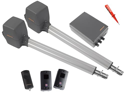 Hörmann Rotamatic P2 BiSecur Serie 3 Drehtorantrieb 2-flüglig + 1x Handsender HSE4 BS + Lichtschranken EL301 EADAMS Set 4in1B