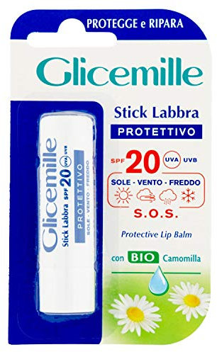GLICEMILLE | Stick Labbra Protettivo, SPF 20, con BIO Camomilla, 5,5ml