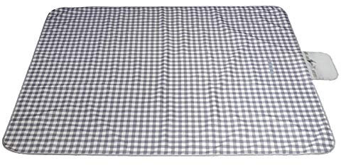 SlimpleStudio Strandmatte wasserdichte,Feuchtigkeitsbeständige Picknickmatte 148x150cm Dicke Oxford-Stoffpicknickmatte tragbare Faltbare Außenmatte-grau_195x200cm