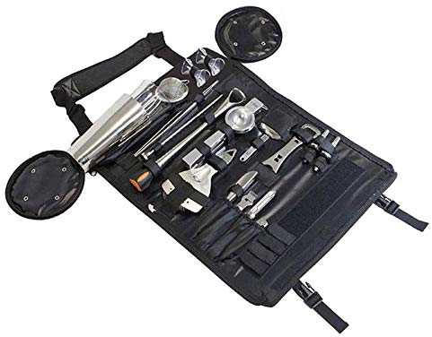 LTLWSH Boston Shaker Kit 17 Pezzi in Acciaio Inossidabile Completo Kit Barman Cocktail Professionale Shaker Jigger Bar Spoon ect per Drink Margarita Manhattan