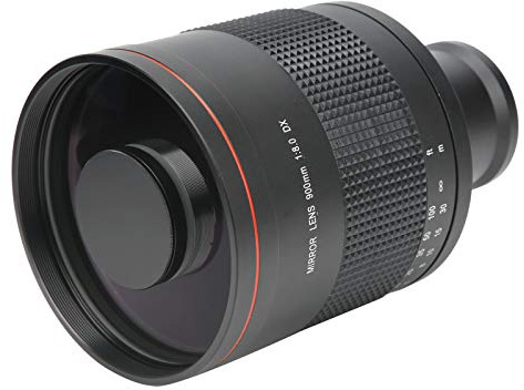 VBESTLIFE 900mm F8 Large Aperture Telephoto Mirror Lens with Adapter Ring for NEX Mount Mirrorless Camera, for Shooting Birds and Wild Animals