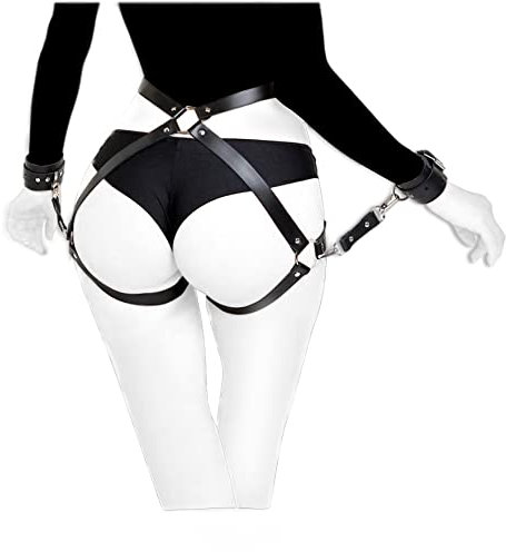 BIAOQINBO Bondageset Bondage Sets Sex,BDSM Kits Fesselset für Paare Frauen Fesseln Spielzeug mit 2 Handgelenksmanschetten und Oberschenkelmanschetten SM Cortex Set Handschellen Sex Spielzeug