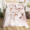 Rose Gold Marble Bedding Set Marble Duvet Cover For Kids Children Teens Golden Glitter Cracked Lines Comforter Cover Liquid Abstract Art Bedding & Linen Unique Design Double
