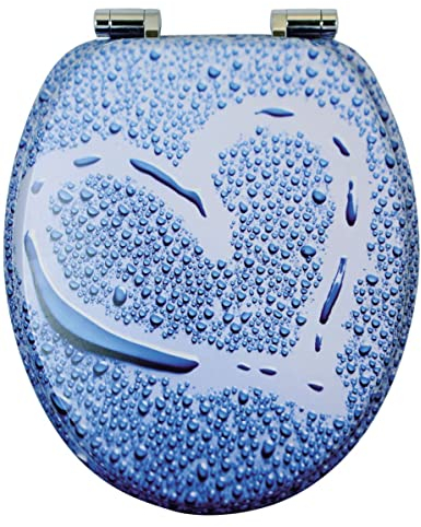 VEROSAN WC Sitz Fresh Heart, mit Absenkautomatik für geräuschloses Schließen, mit Hochglanzoberfläche, angenehmer Sitzkomfort, max. belastbar bis 175 kg