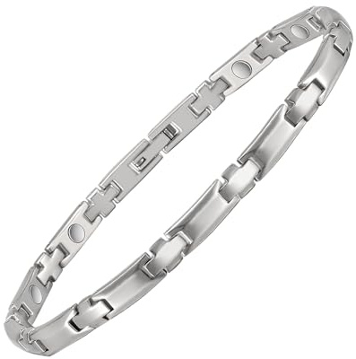 EnerCoppeX 3500 Gauss Magnetische Herren und Damen Knöchel, 99,99% Oure Titan Magnetische Knöchel für Männer und Frauen, Klassisches Design, Retro Eleganz