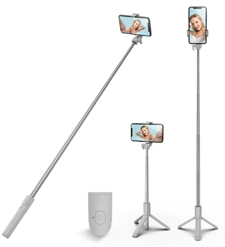 XIHAMA Selfie Stick Tripod, 4 in 1 Extendable & Portable Phone Tripod Stand with Wireless Remote Compatible with iPhone 16 15 14 pro Xs Max 8 7, Galaxy Note10/S20/S10/OnePlus 9/9 PRO etc