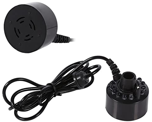 Tomotato 12 LED Color Changing Mist Maker with 3-Color Modes & Ultrasonic Technology, Thick Fog Output for Indoor/Outdoor Fountains, Ponds, Halloween Party Decorations