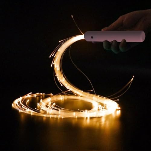 Macaron-Farbschema, 360-Grad-Drehung über USB wiederaufladbar, Tanzpeitsche für Tanzparty, Lichtpeitsche, Musikfestival, LED-Glasfaserpeitsche (Farbe: Schwarz + Pink)