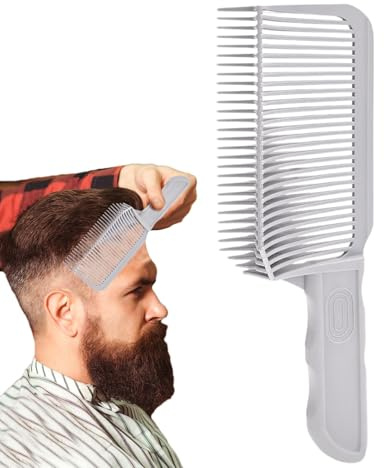 Strumento per sfumare i capelli, pettine da taglio per barbiere - Pettini da barbiere accurati e precisi - Strumento per sfumare i capelli, impugnatura comoda per parrucchieri e per uso domestico