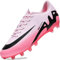 GOGOUP Zapatillas de Fútbol Mujer Spike Aire Libre Atletismo Entrenamiento Botas Profesionales Calzado de Fútbol Tacos de fútbol Deportivas Unisex Rosa 44 EU