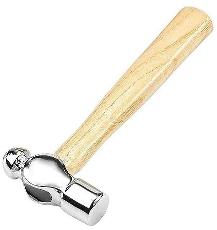 Swiixxer Marteau Rond à Manche en Bois Marteau en Noyer 0.25P Marteau de Menuiserie Mini Marteau Outils à Main