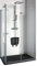 IMPALLI Cabine de douche d'angle H190 cm extensible 67-69 cm 117-119 cm Porte pliante droite et mur fixe cabine de douche verre transparent 6 mm fermeture magnétique finition chrome brillant (70 x
