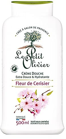 LE PETIT OLIV. Crème Douche Extra Douce à la Fleur de Cerisier 500ml, soin délicat et parfumé- Lot De 3