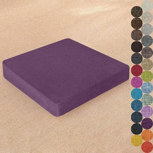 Kimgull Quadratisch Sitzkissen 30 X 30 X 3CM Bodenkissen Quadrat Barhocker-Kissen Square Stuhlkissen Stuhlauflage Sitzkissen Abnehmbar und Waschbar Rutschfestes Color#14