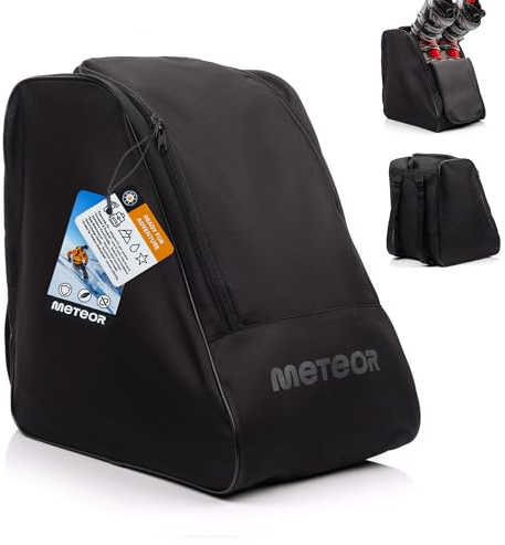 meteor Sac à Chaussures de Ski Pliable imperméable Croma - Sac à Dos Bottes de Ski résistant 600D avec Trou de Drainage