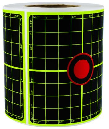 MiOYOOW Skjutmålsklistermärken, 200 stycken fluorescerande målpapper, självhäftande skjutspruta för bågskytte träning skjutövningar