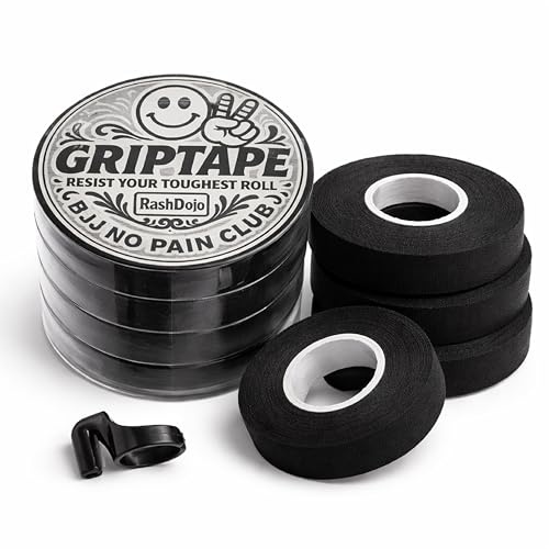 RashDojo Griptape – 6-pack finger tejp för BJJ eller klättring med skärring, finger självhäftande tejp | Grappling gemensamt skydd, Jiu-Jitsu, klättring