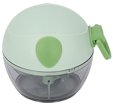 Hidyliu Multifunktionell Mini Manuell Vitlökshackare Starkt Blad i Rostfritt Stål för Att Laga Mat Hälsosam Matlagning (Grön #11)