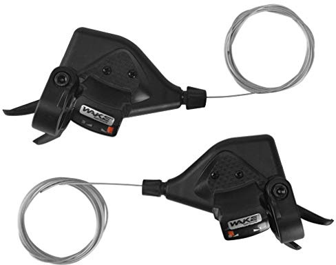 CYSKY 3x8 24 velocidades palanca de cambios de bicicleta de montaña juego de palancas de cambio de bicicleta 1 par de palancas de cambio izquierda derecha con cables para bicicleta plegable MTB