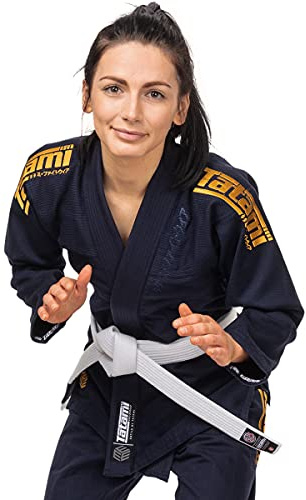 Tatami Fightwear Women's Estilo Black Label BJJ Gi - F2L - Blue/Blue
