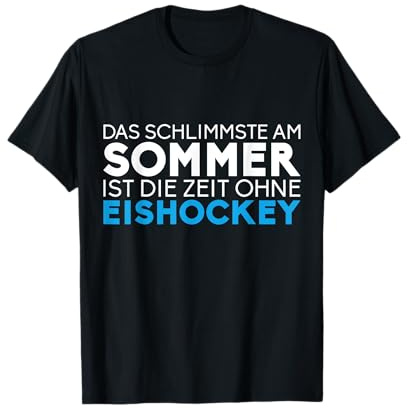 Eishockey Spieler - Zeit ohne Eishockey lustiger Spruch T-Shirt
