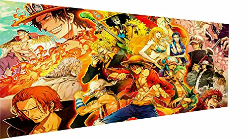 Magic Canvas Art - Quadro su tela Anime, One Piece Manga, 1 pezzo, stampa artistica di alta qualità, moderno, decorazione da parete – P5178, dimensioni: 40 x 30 cm