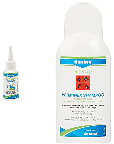 Canina 74161 8 Petvital Verminex & 741656 Petvital Verminex Shampoo 250ml