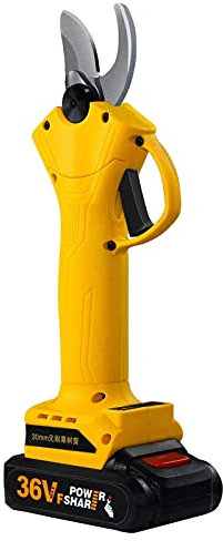 HODAGES Nueva podadora, Tijeras de podar eléctricas Profesionales, 21 V, Tijeras de podar eléctricas inalámbricas, Tijeras de podar de jardín, diámetro de Corte de 30 mm con batería de Litio de 2 Ah