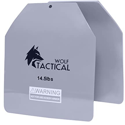 Wolf Tactical Athletes Weight Vest Plates - Curved Ergonomic Fit for Strength Training