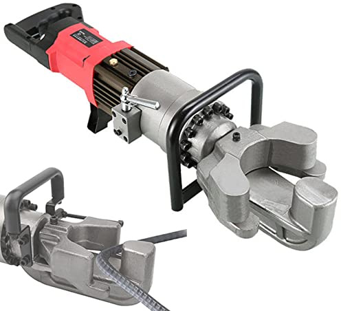 MANOVR Elektrische hydraulische Stabbiegemaschine, 4-22mm Hand Biegemaschine für Stabstahl, Biegewinkel 0-90°, tragbare elektrische Stahlbiegemaschine, innerhalb von 2,5-3 s