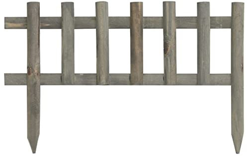 Tidyard Bordures pour pelouse bois,bordure de jardin en bois, clôture de jardin, bordure pour parterres de fleurs, bordure pour parterres de fleurs, bordures de pelouse, bordure pour parterres de