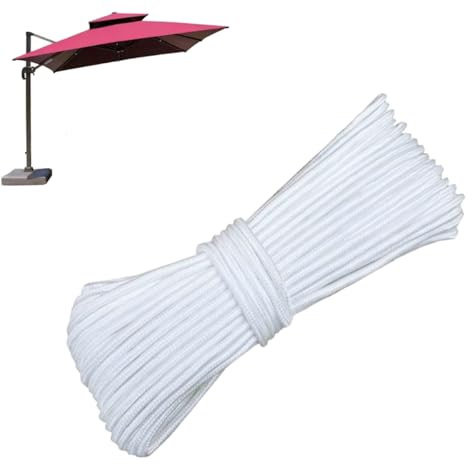 Schnur für Terrassenschirm, 3,4 m, Nylon, Ersatzzubehör für den Außenbereich, Strand, Hof, Tisch