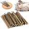 GOTDYBST 35stück Katzenminze Stick, Matatabi Stick Katze, Katzenminze Spielzeug - Natürlich Und Sicher, Kaustäbchen Für Katzen Zur Zahnpflege, Vorbeugung Von Mundgeruch Und Zähneknirschen