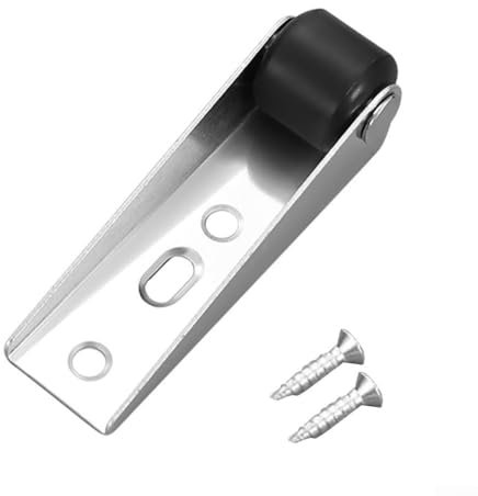 Rotella girevole per porta scorrevole, silenziosa ruota laterale per montaggio laterale, ruote lisce con viti per mobili, porte scorrevoli (4 pezzi rosso)