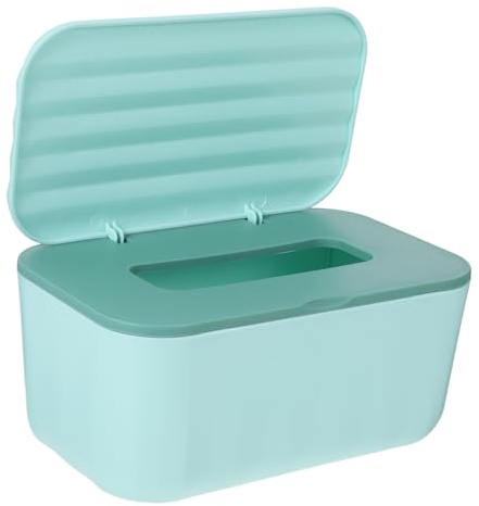 Taschentuchbox Hülle Rechteckige aus Kunststoff für Wohnzimmer und Büro | Deckel, Wandmontierbar oder Tischbox Nutzbar, Wasserresistente Ausführung, Leicht zu Öffnen und Praktisch