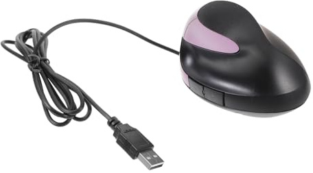 Souris Ergonomique USB Verticale à 5 Boutons en Abs pour Ordinateur | Modèle Léger, Boutons Réglables, Design Ergonomique, Couleur Pourpre, Usage Simple au Bureau