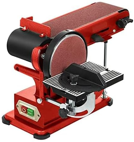Levigatrice a nastro e disco da banco, potente strumento per la lavorazione del legno da 350 W per levigare e modellare