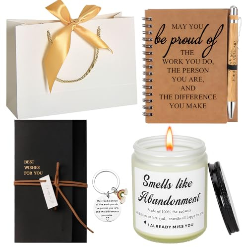 Funny Retirement Gifts for Women & Men - Handmade Lavender Scented Soy Wax Candle - Unique Leaving Gifts for Colleagues, Coworkers, Friends & Teachers - Relaxing Retirement Present Ideas